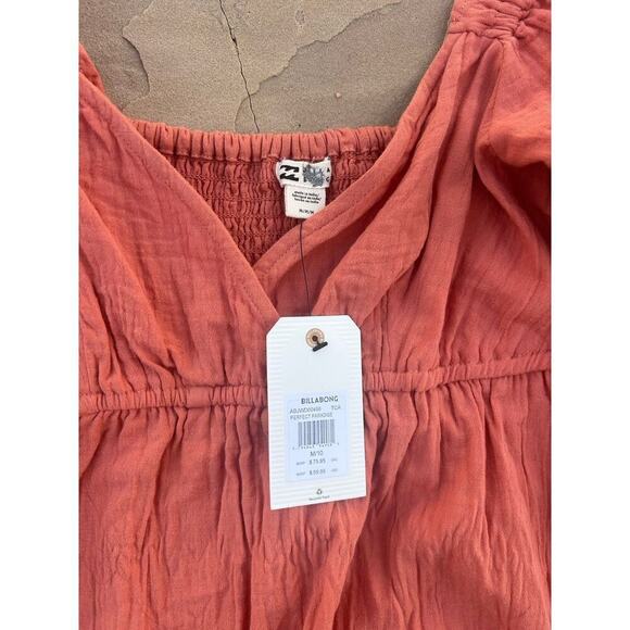 Billabong Perfect Paradise Dress NWT Size M Orange - Picture 5 of 6